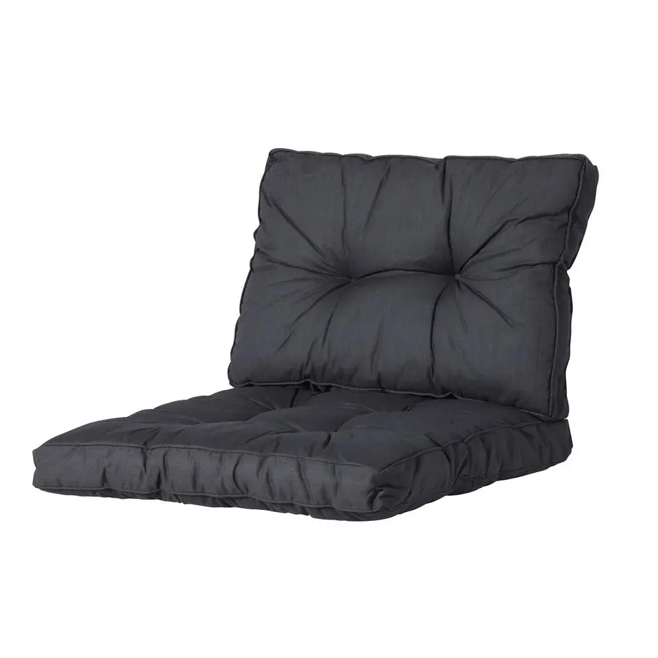 Madison - Florance Rugkussen Basic black - Ca. 43x60 cm - Set van 2