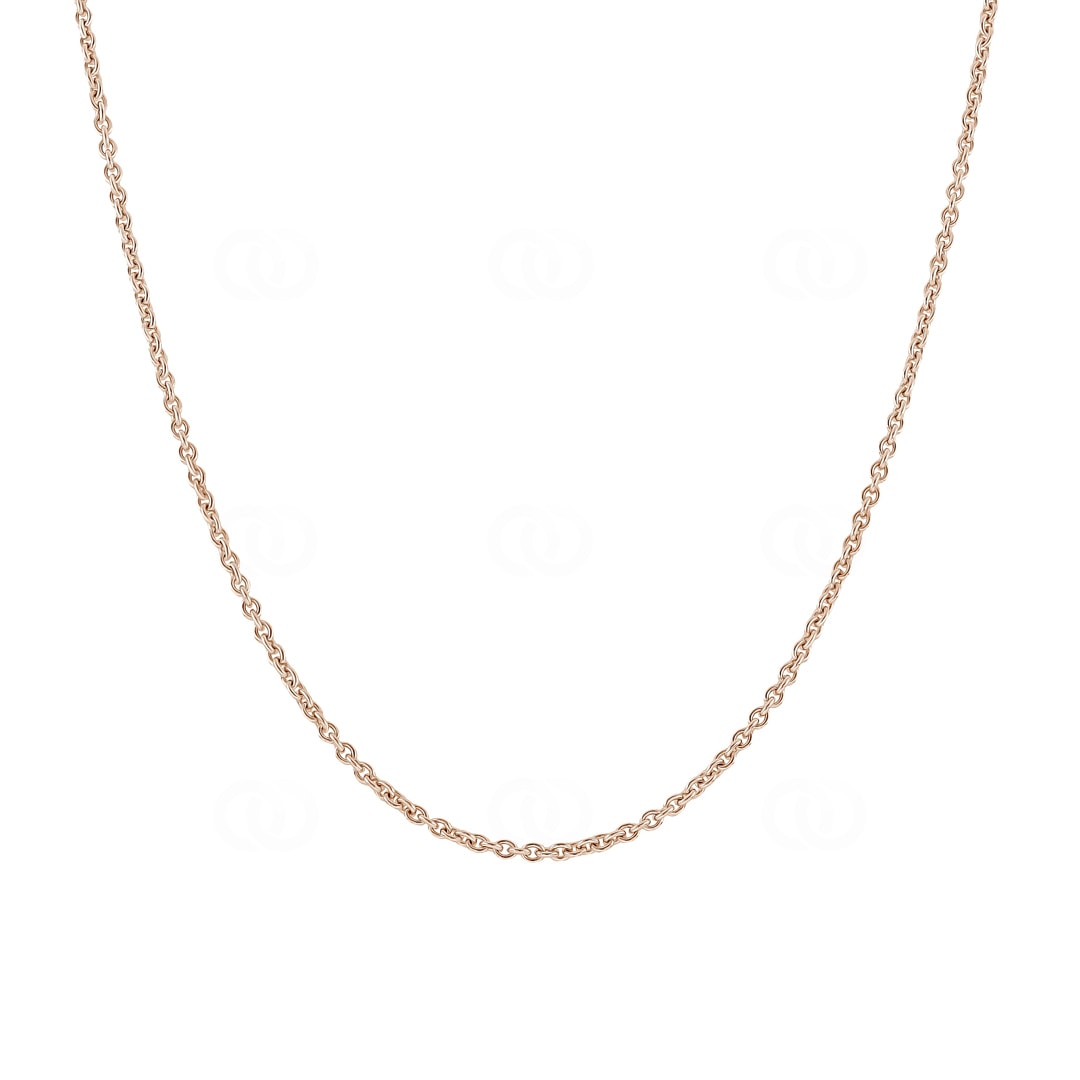 Rundankerkette 750/18 K Rotgold 1.3mm