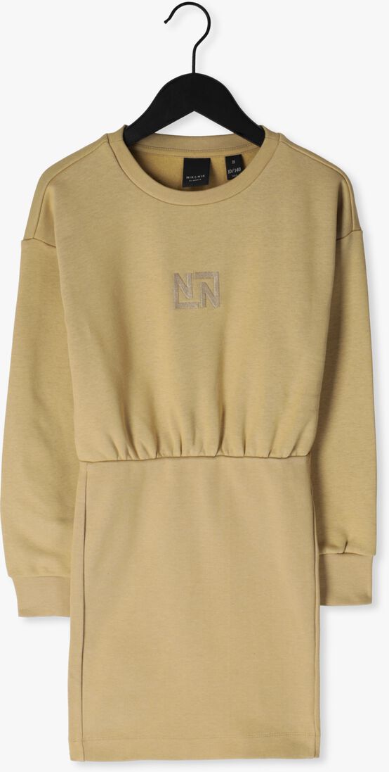 NIK & NIK nude nik & nik mini jurk fancy ls sweatdress