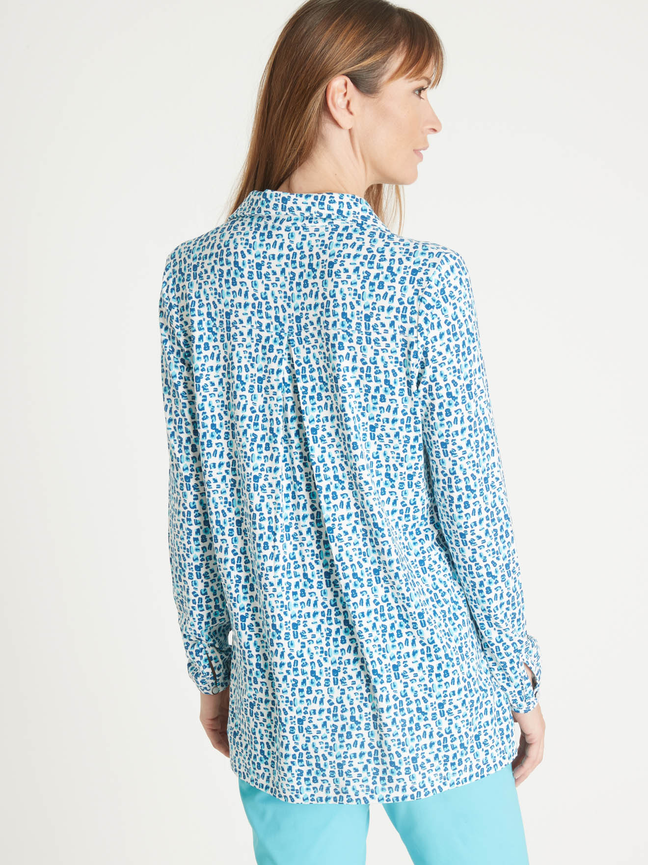 Chemisier tunique en maille fluide