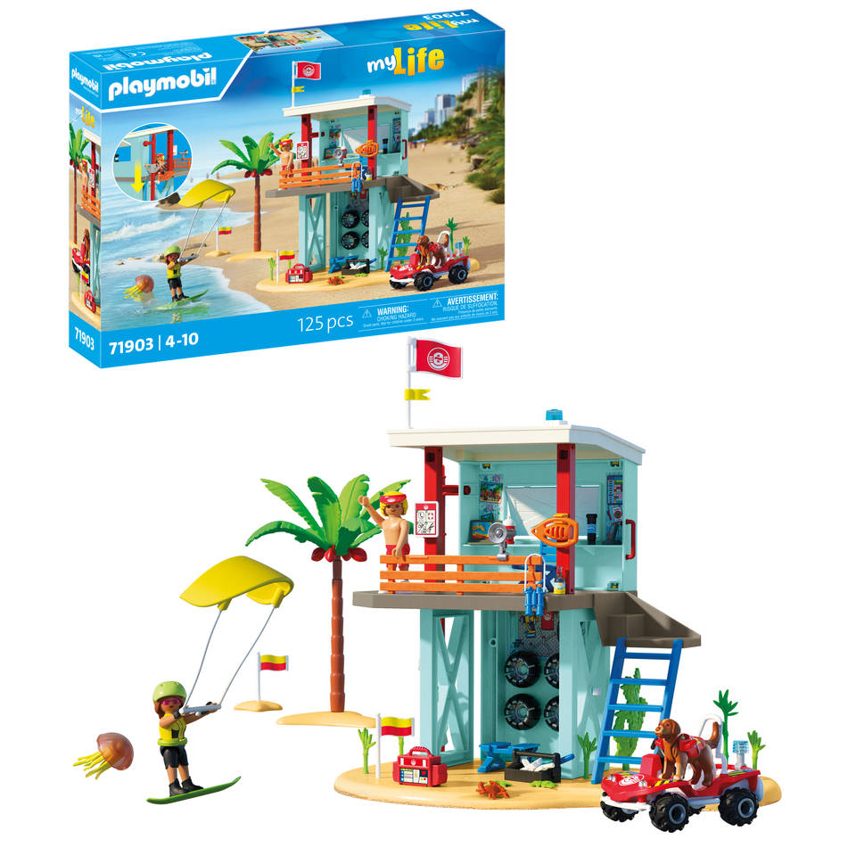 PLAYMOBIL My Life reddingstoren met strandbuggy 71903