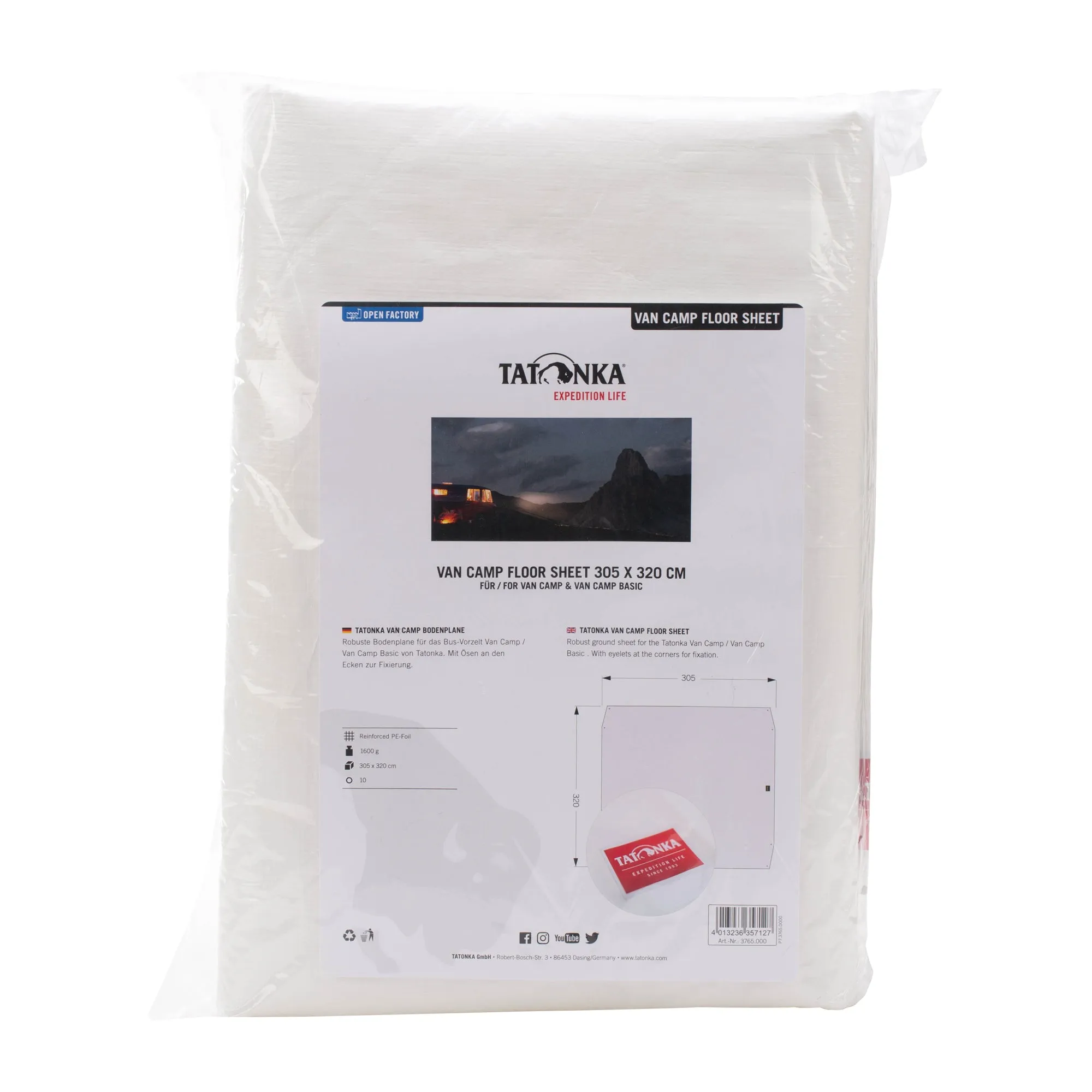 Tatonka -  Zeltunterlage Van Camp Floor Sheet 305 x 320 cm