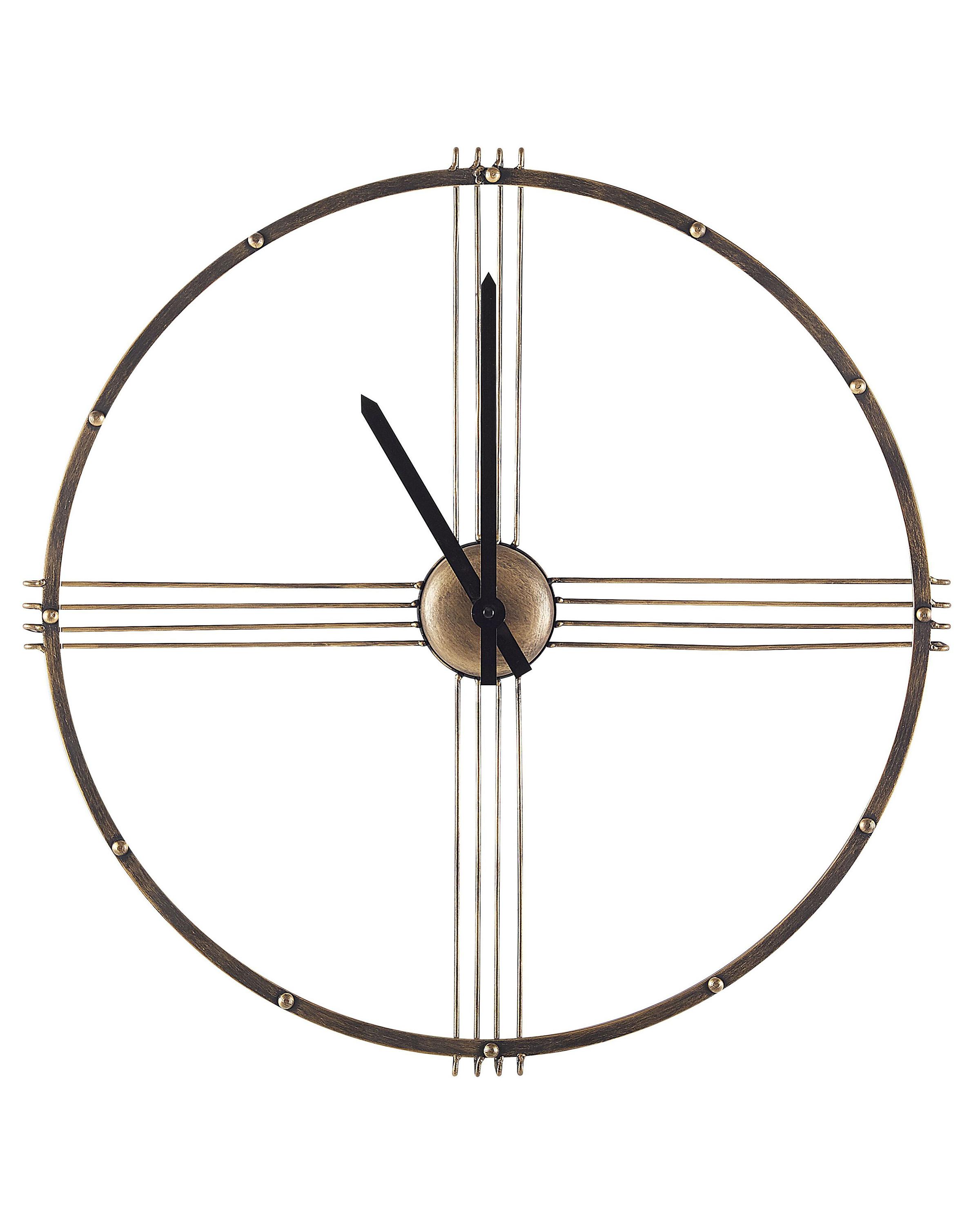 Wandklok ASCONA 64 cm Metaal Goud