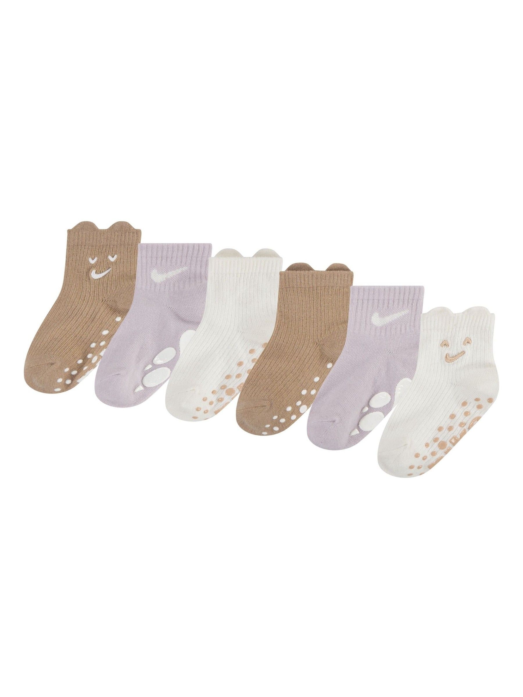 Nike Infant Cosy Comfort Ribbed Gripper Socks 3 Pack