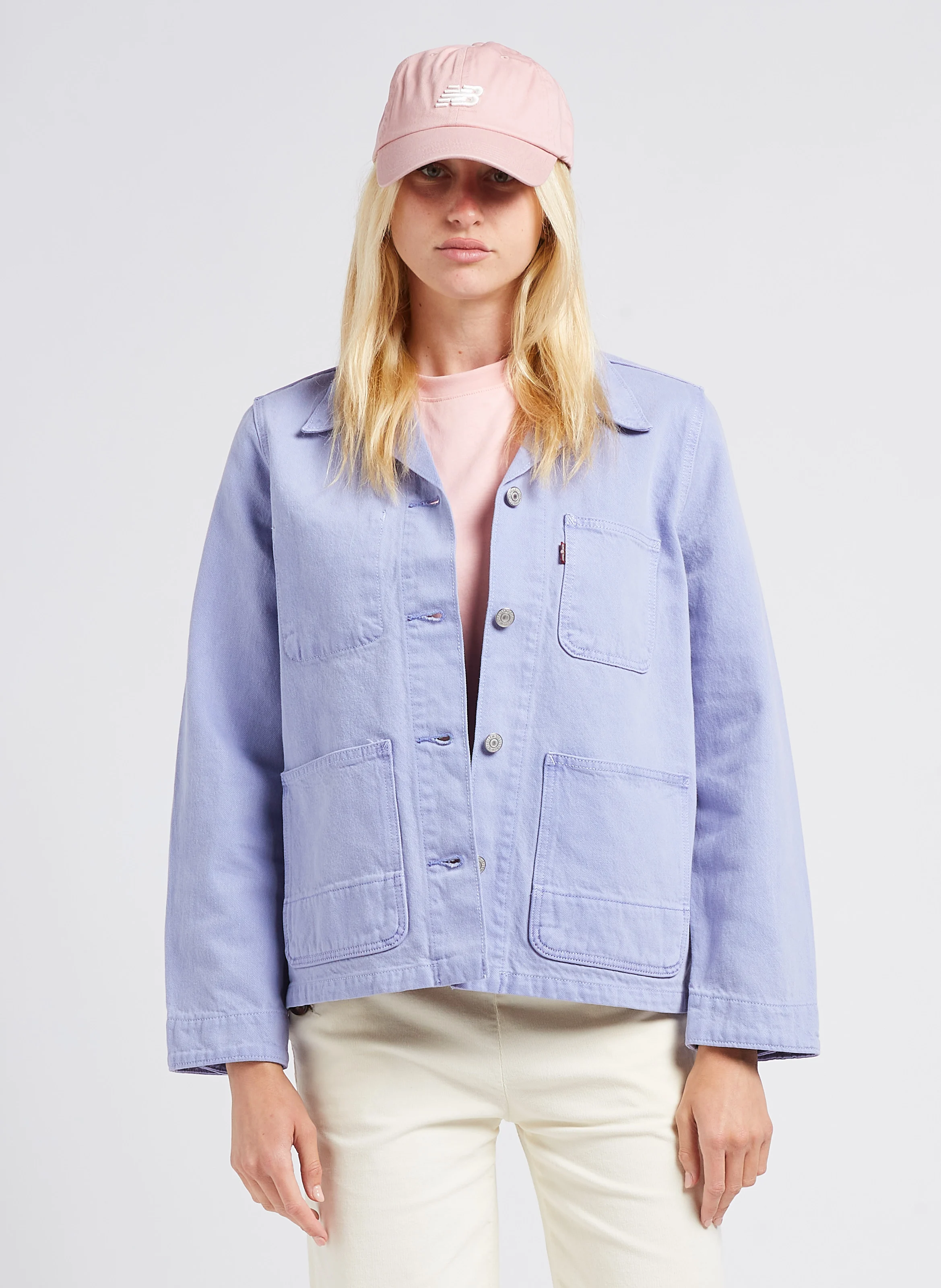 ICONIC CHORE COAT - Veste col classique en jean| Violet
