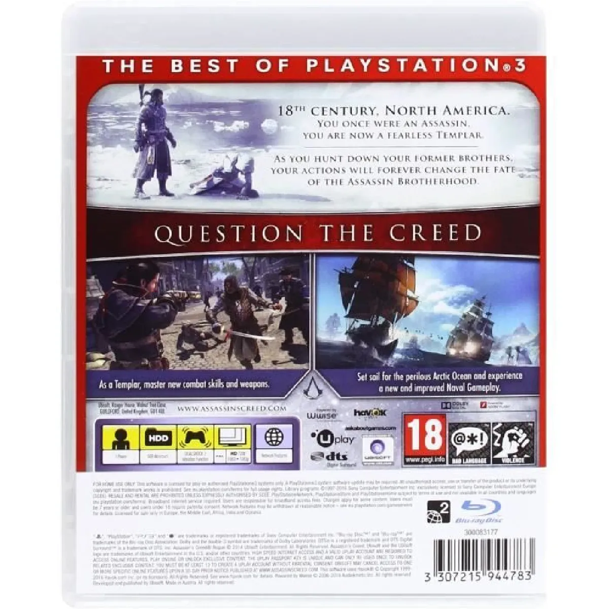 NC Assassin's Creed Rogue Essentials PS3