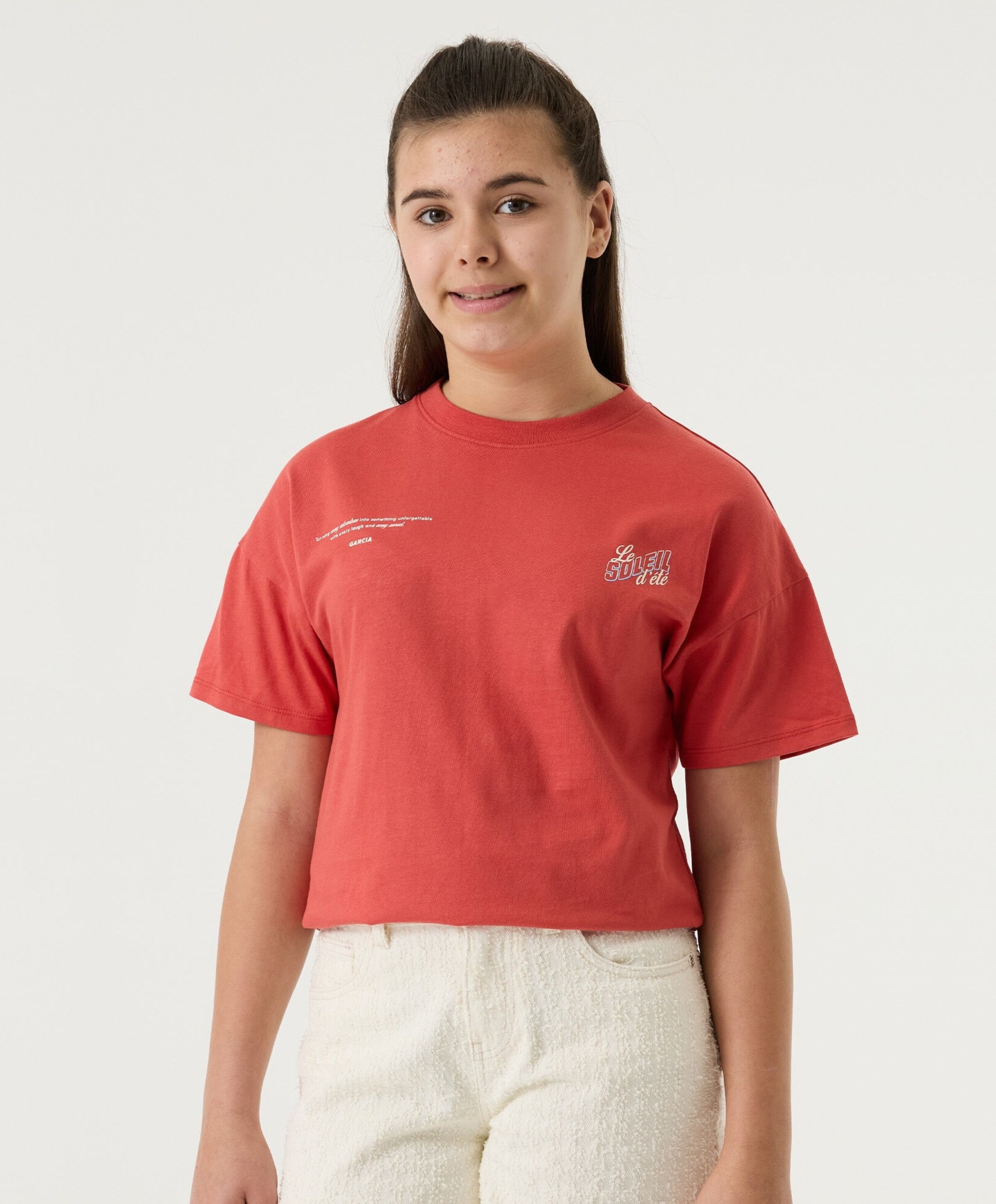 Garcia Meisjes T-shirt rood