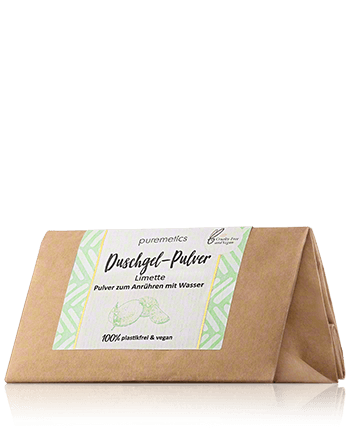 puremetics Duschgel-Pulver Limette 100g