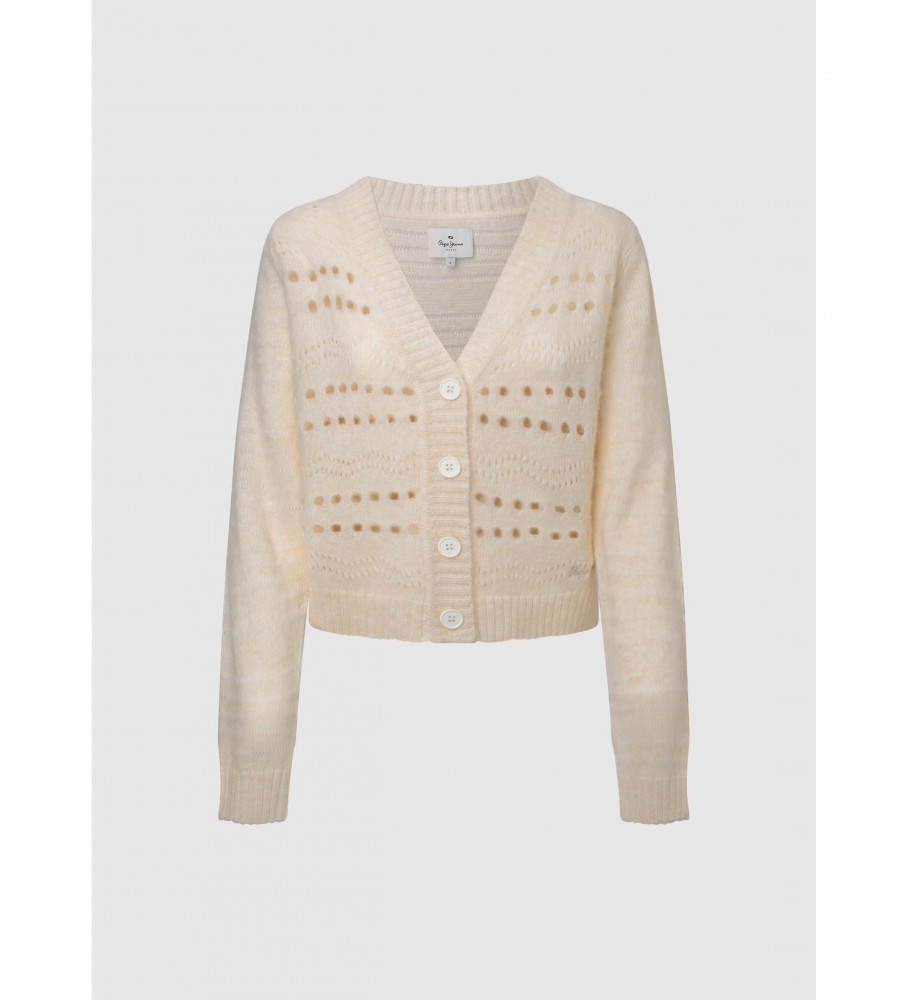 Cardigã Emily da Pepe Jeans, Off-White