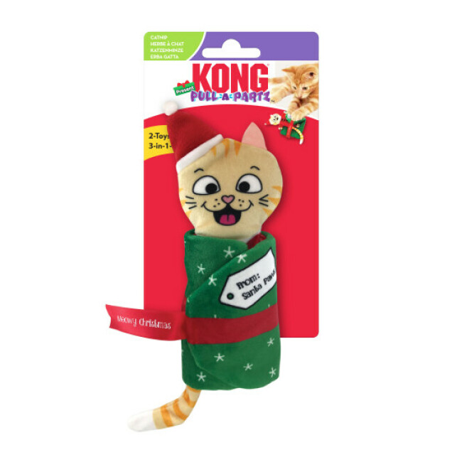 Peluche KONG de Noël pour chat