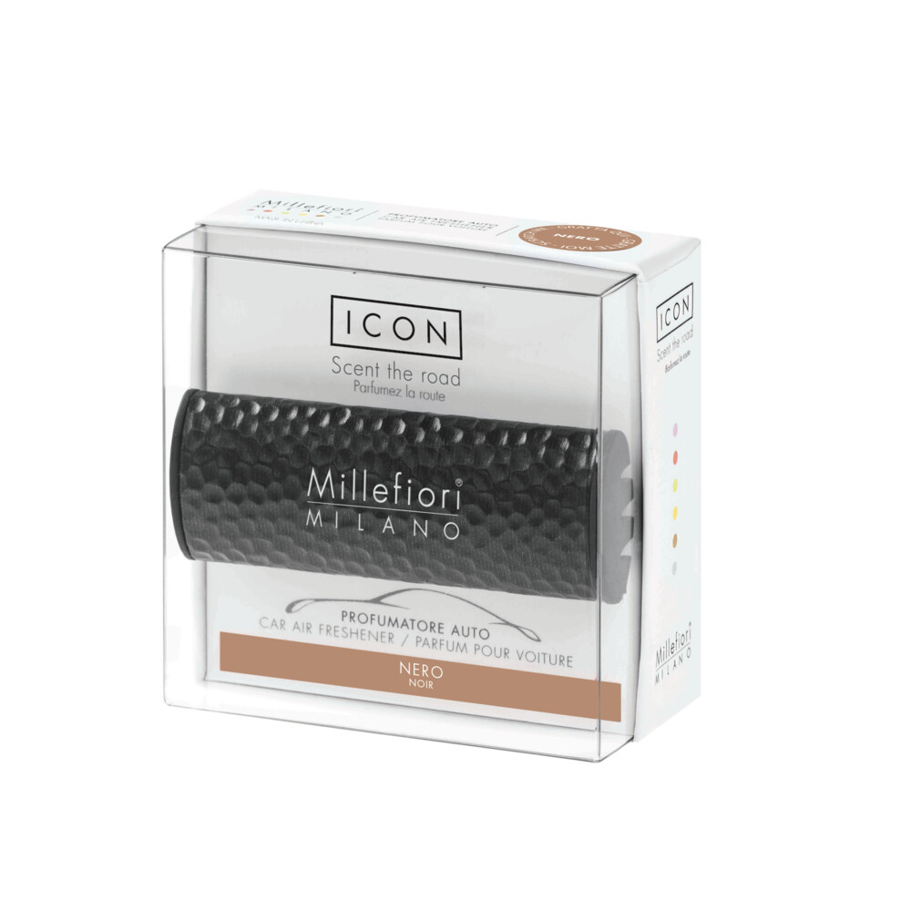 Millefiori Milano Icon Auto LuchtverfrisserMetal Nero35 gr