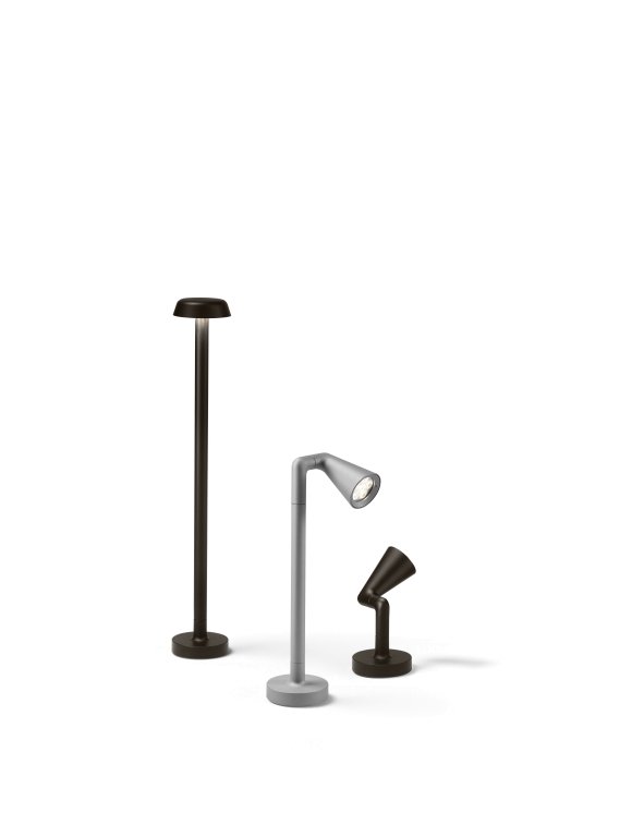 Flos Belvedere Spot F2 vloerlamp LED donkerbruin
