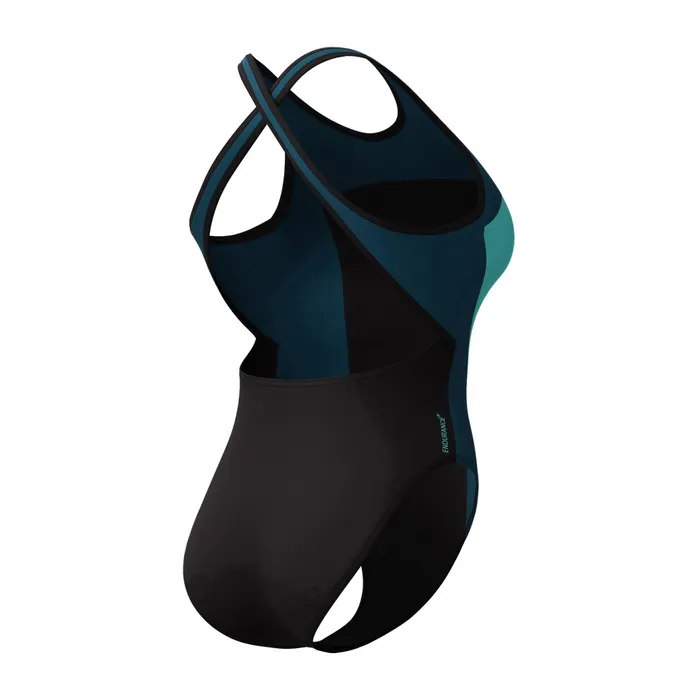 Speedo Eco+ Hi Neck Splice Crossback Badpak Dames