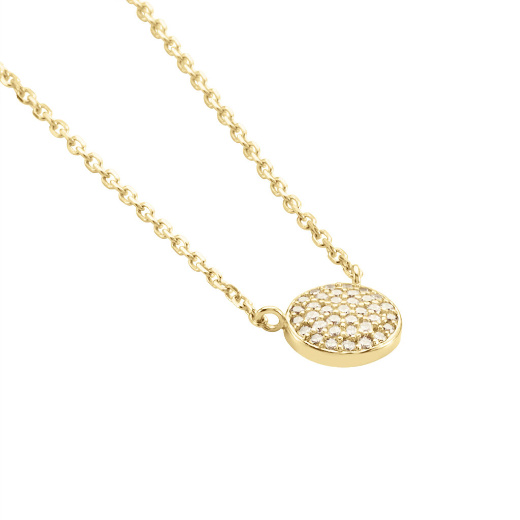 Collier Plaqué Or Larraso Oxydes De Zirconium