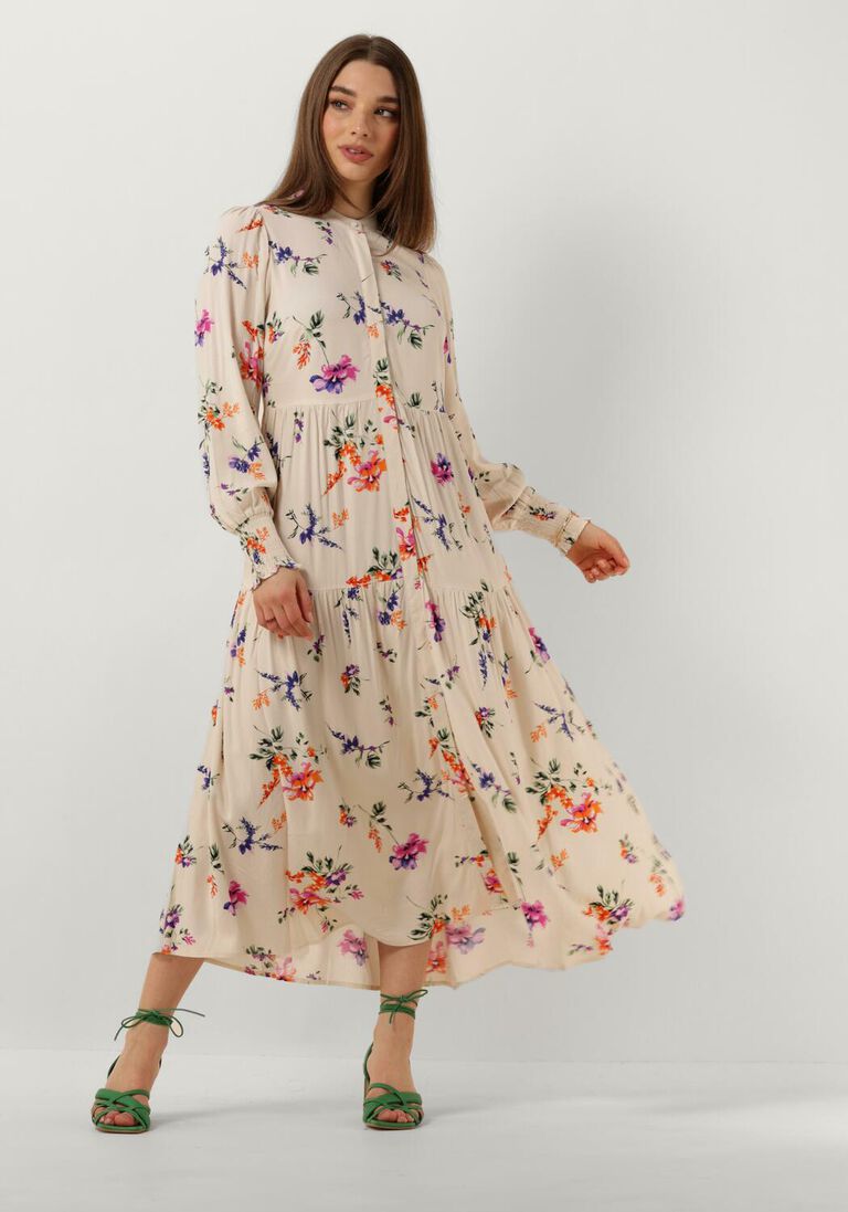 Y.A.S. beige y.a.s. maxi jurk yasasina ls long shirt dress s.