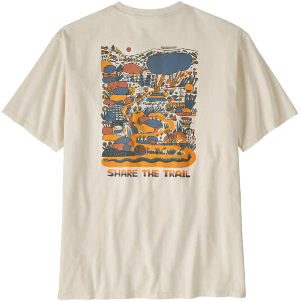 T-shirt PATAGONIA M'S COMMONTRAIL POCKET RESPONSIBILI-TEE BIRCH WHITE