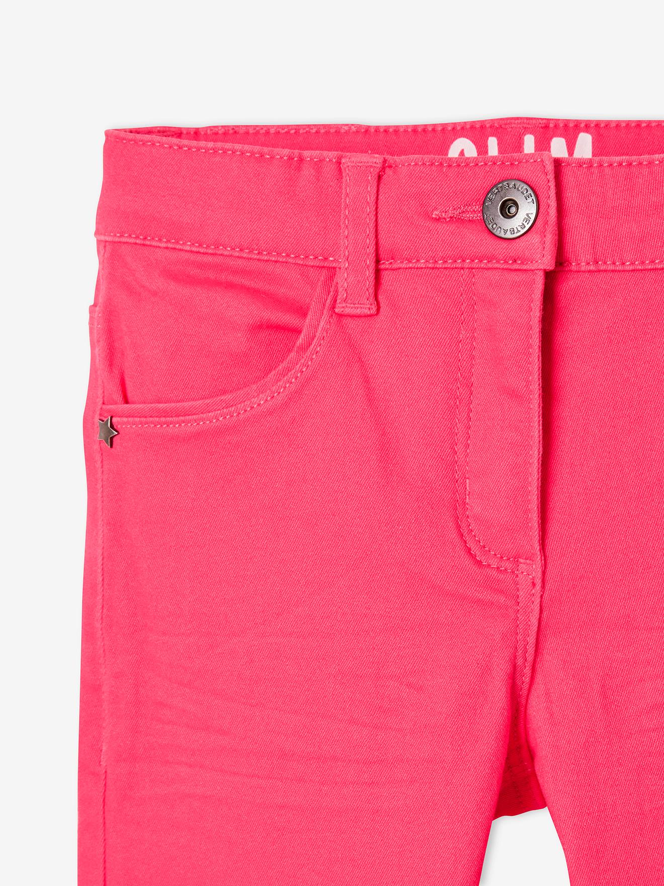 Calça feminina Morphologik slim fit, para quadris largos, corte justo, tamanho médio, cor vermelha, lisa.