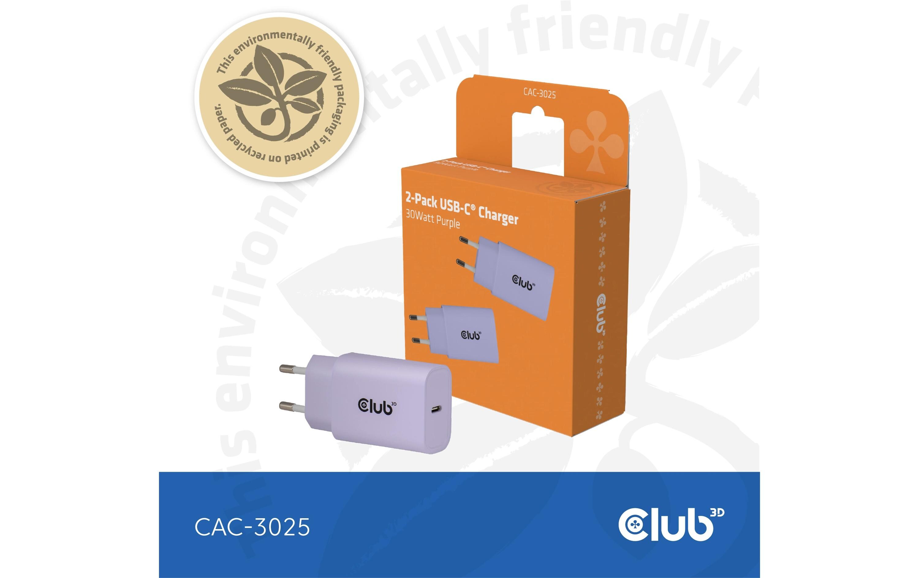 USB-Wandladegerät CAC-3025USB-Wandladegerät mit bis 30Watt Stärke