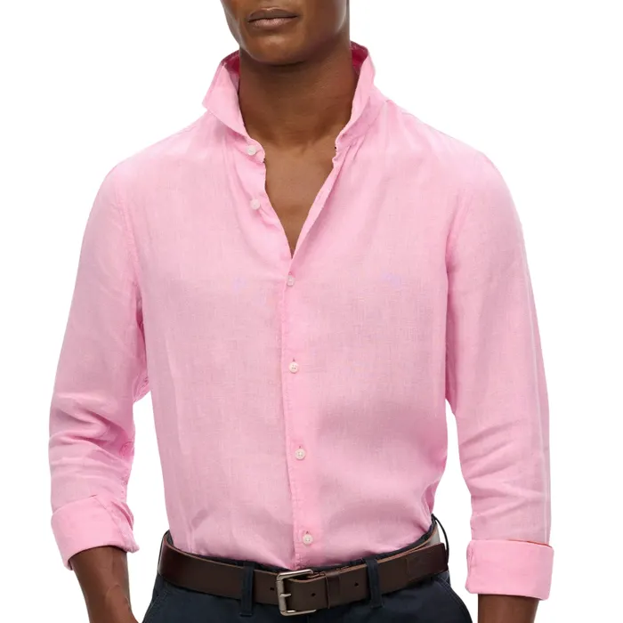 Superdry Vacation Linen LS Overhemd Heren
