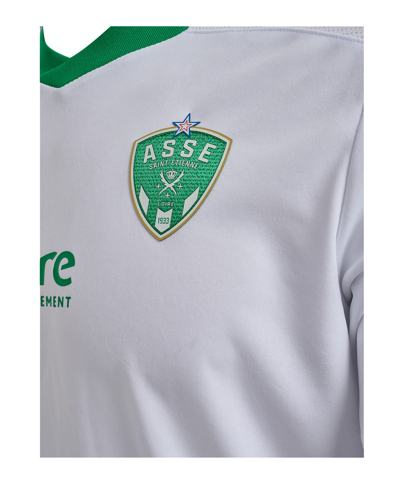 Hummel AS St. Etienne Trikot Away 2024/2025 Kids Weiss F9001