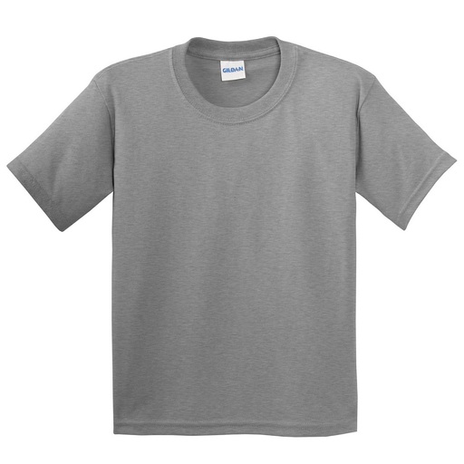 Camiseta básica infantil Gildan, macia, estilosa e de manga curta, ideal para o verão e para manter o corpo aquecido (pacote com 2).