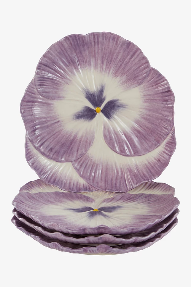 FLORA tallerken 4-pk, diameter 27 cm