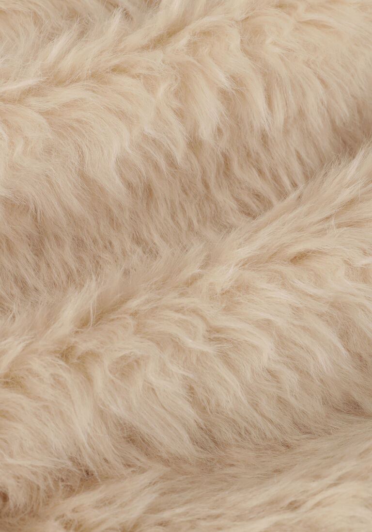 STAND STUDIO creme stand studio faux fur jas nicole coat