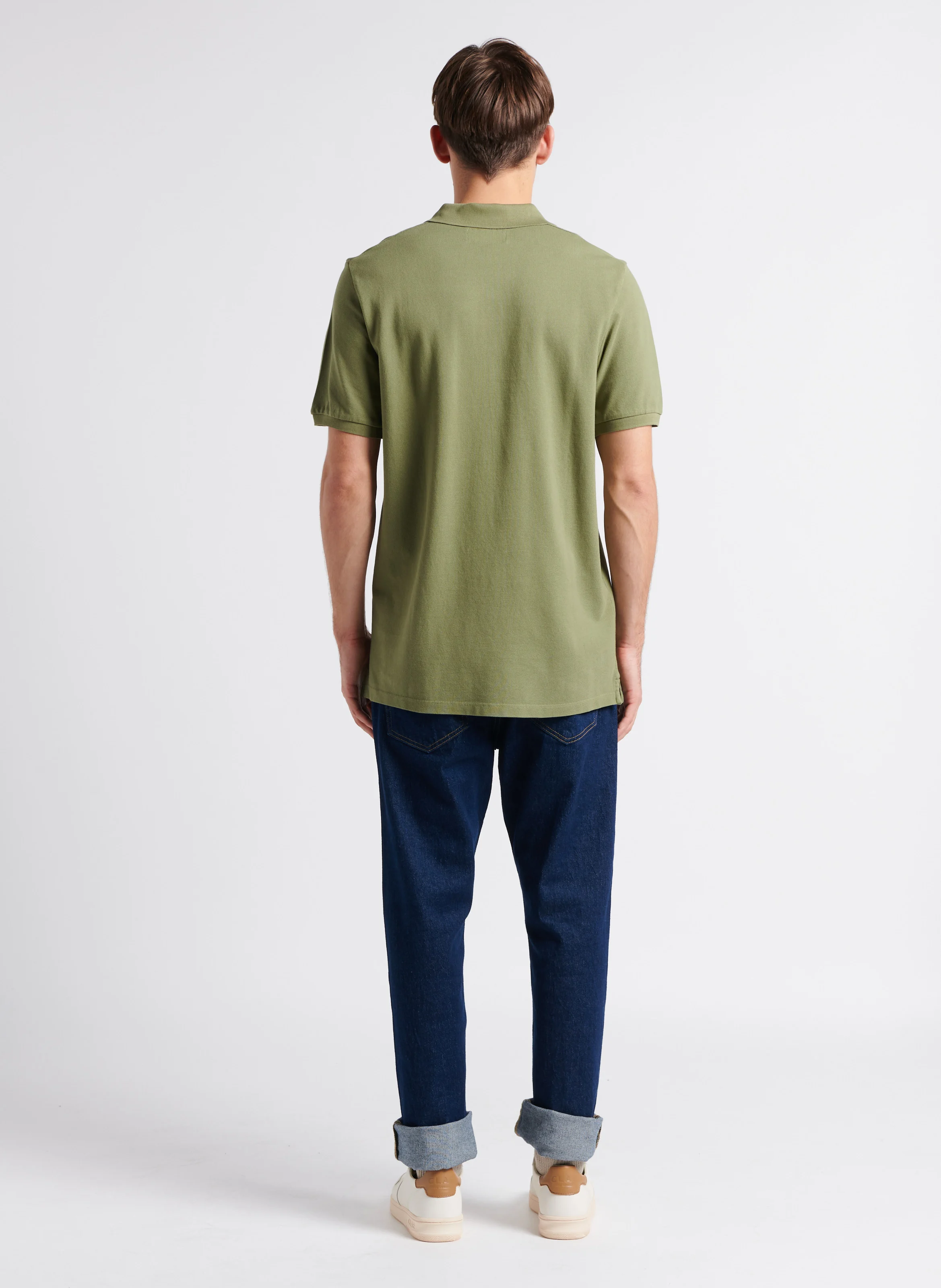 Polo regular-fit en coton | Kaki