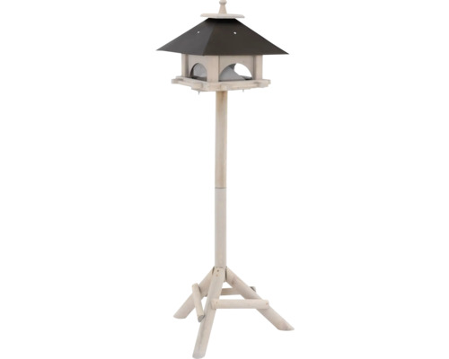 Siena Garden Dago voederhuisje inclusief standaard, 36x36x32/98 cm, FSC 100% grenen, voederstation voor wilde vogels