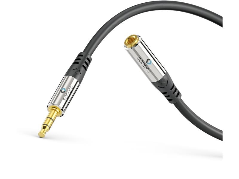 sonero Audio-Kabel 3.5 mm Klinke - 3.5 mm Klinke 0.5 m Stereo-Audio-Verlängerungskabel