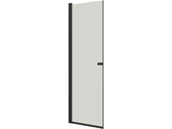 Dansani A81-03 brusedør 200 x 77-79 cm sort/klart glas