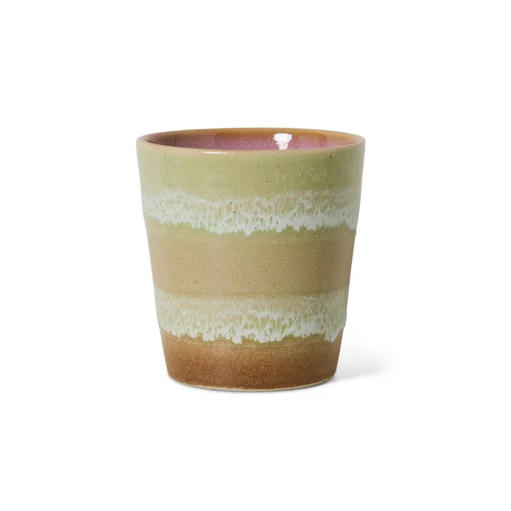 HKliving - 70's Kaffeebecher, 230 ml, umber