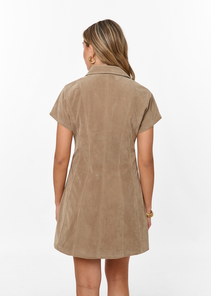Sharon jurk taupe