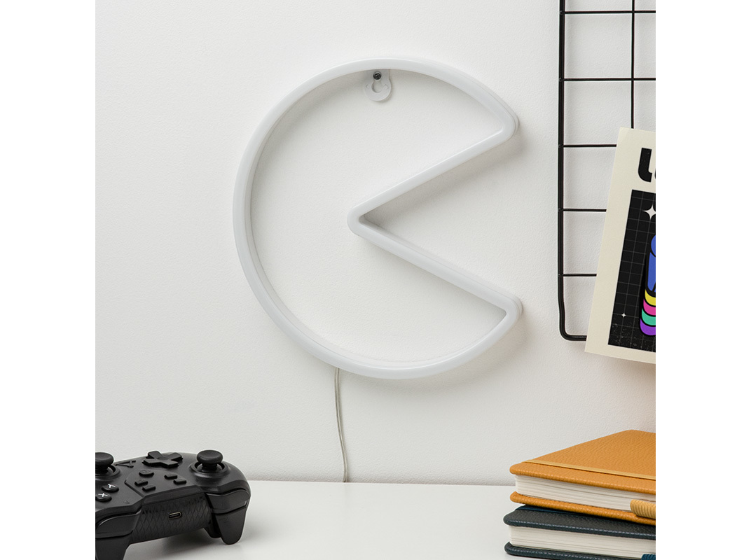 CANDEEIRO LED NEON PAC-MAN