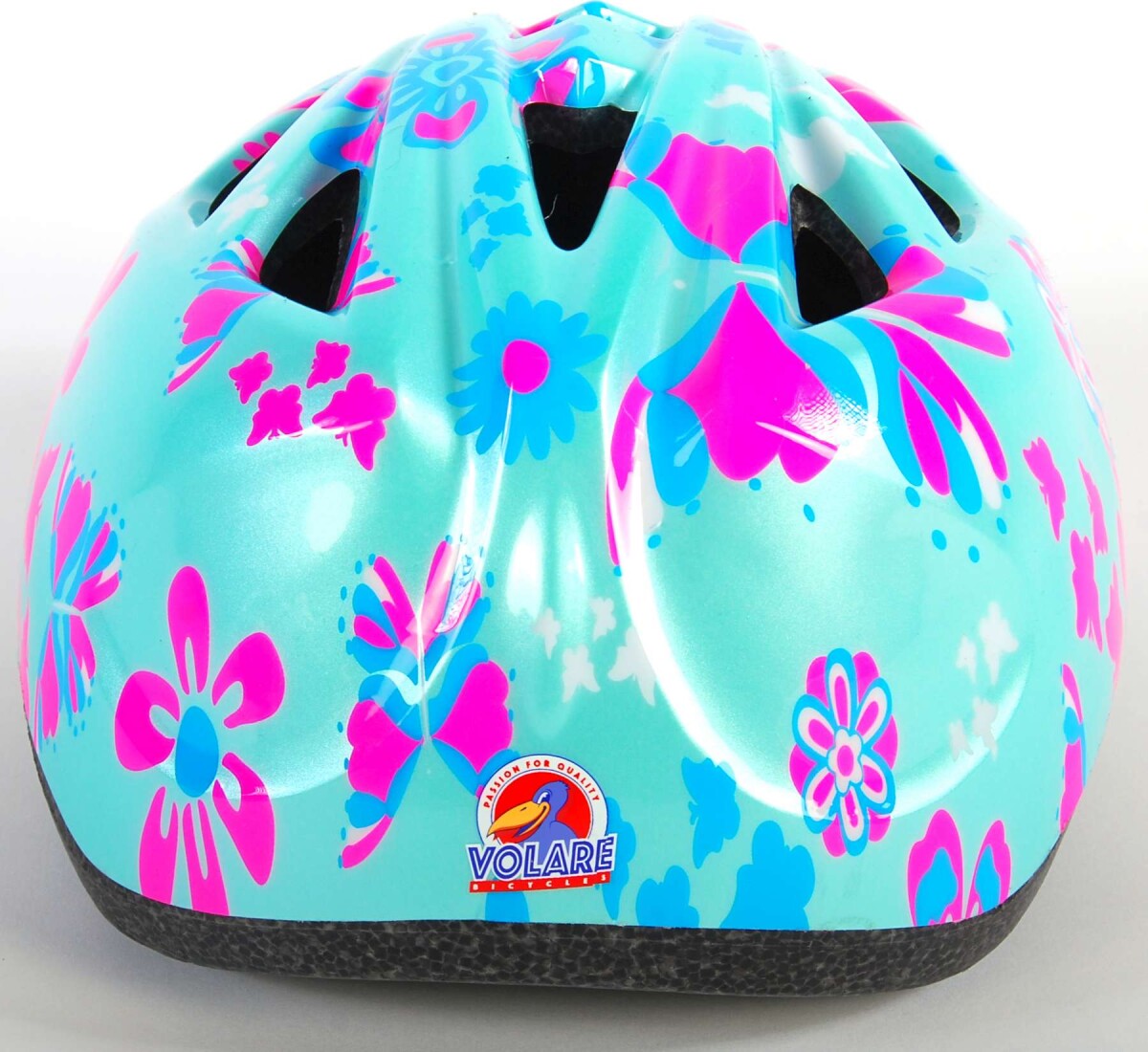 Blomstret Cykelhjelm - Blå Og Lyserød - Xs-S - 47-51 CM - Volare