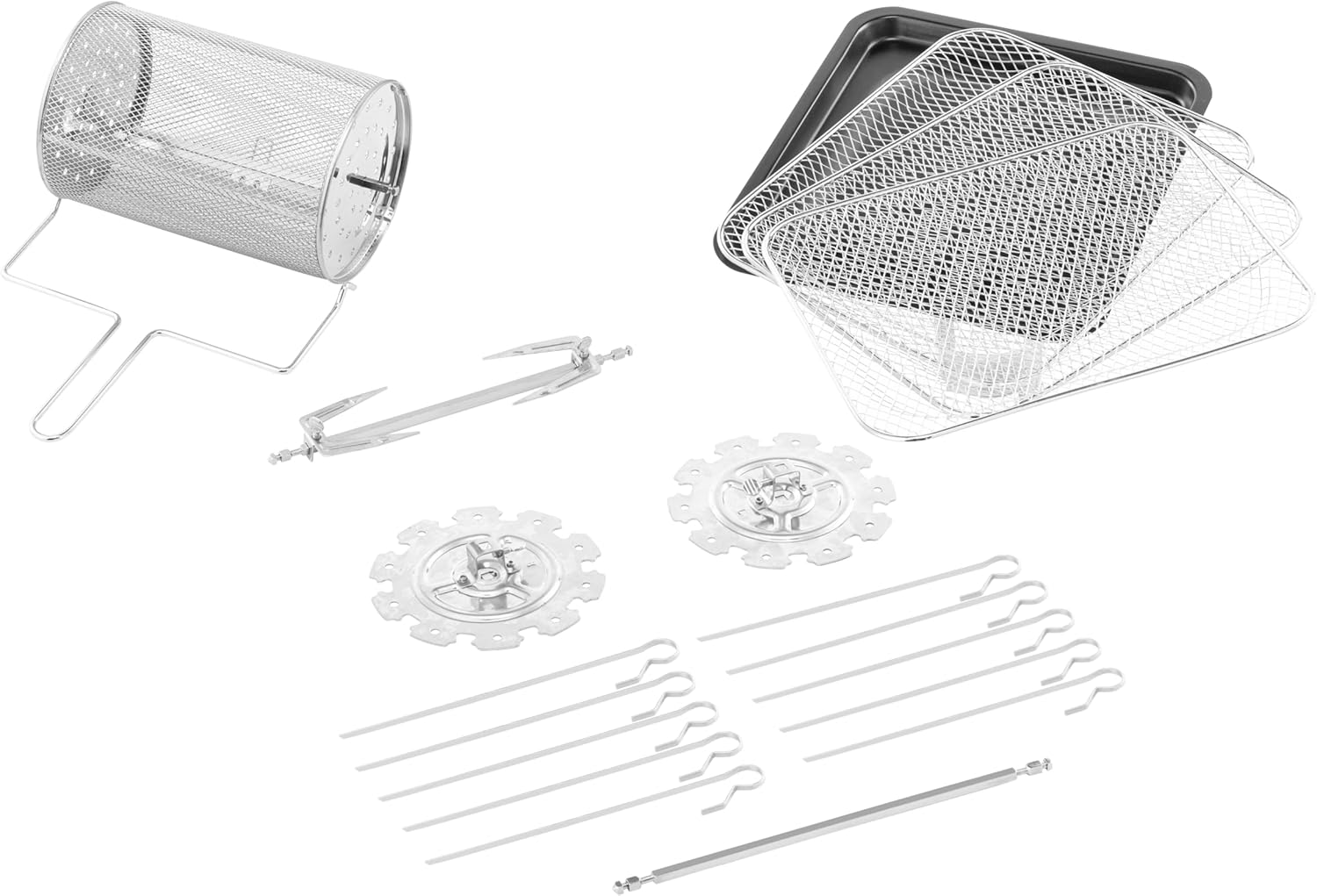 Heißluftfritteuse 11L - Multifunktions Air Fryer Ofen mit VORTX-Technologie - Komplettes Zubehör-Set - Präzise Temperaturkontrolle 65-200°C - 8 Vorprogrammierte Einstellungen - 2000W