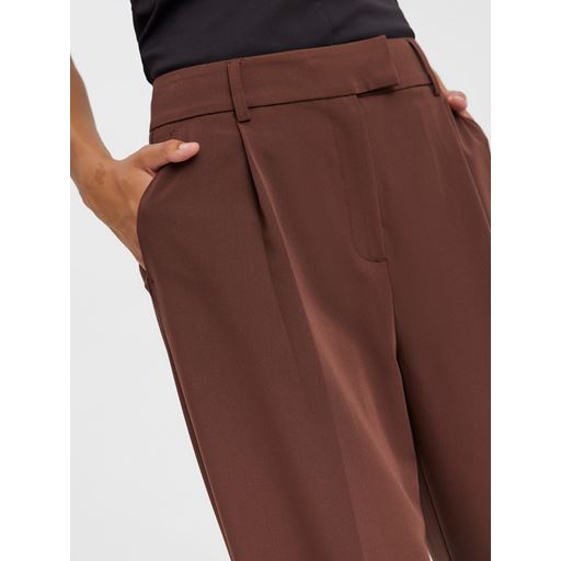 Vero Moda Zelda Højtaljede Bukser, Chicory Coffee, 34/L34