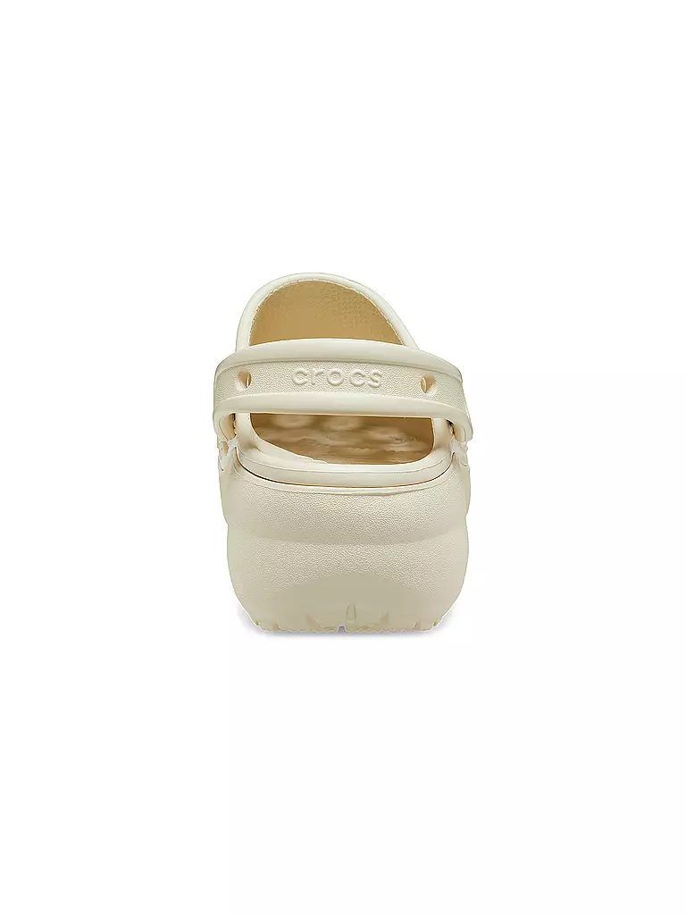 CROCS Pantoletten CLASSIC PLATFORM CLOG creme