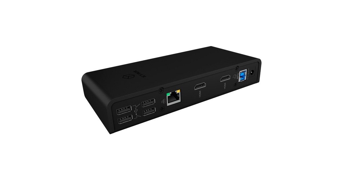 ICY BOXIB-DK2251AC dockingstation  (Zwart)
