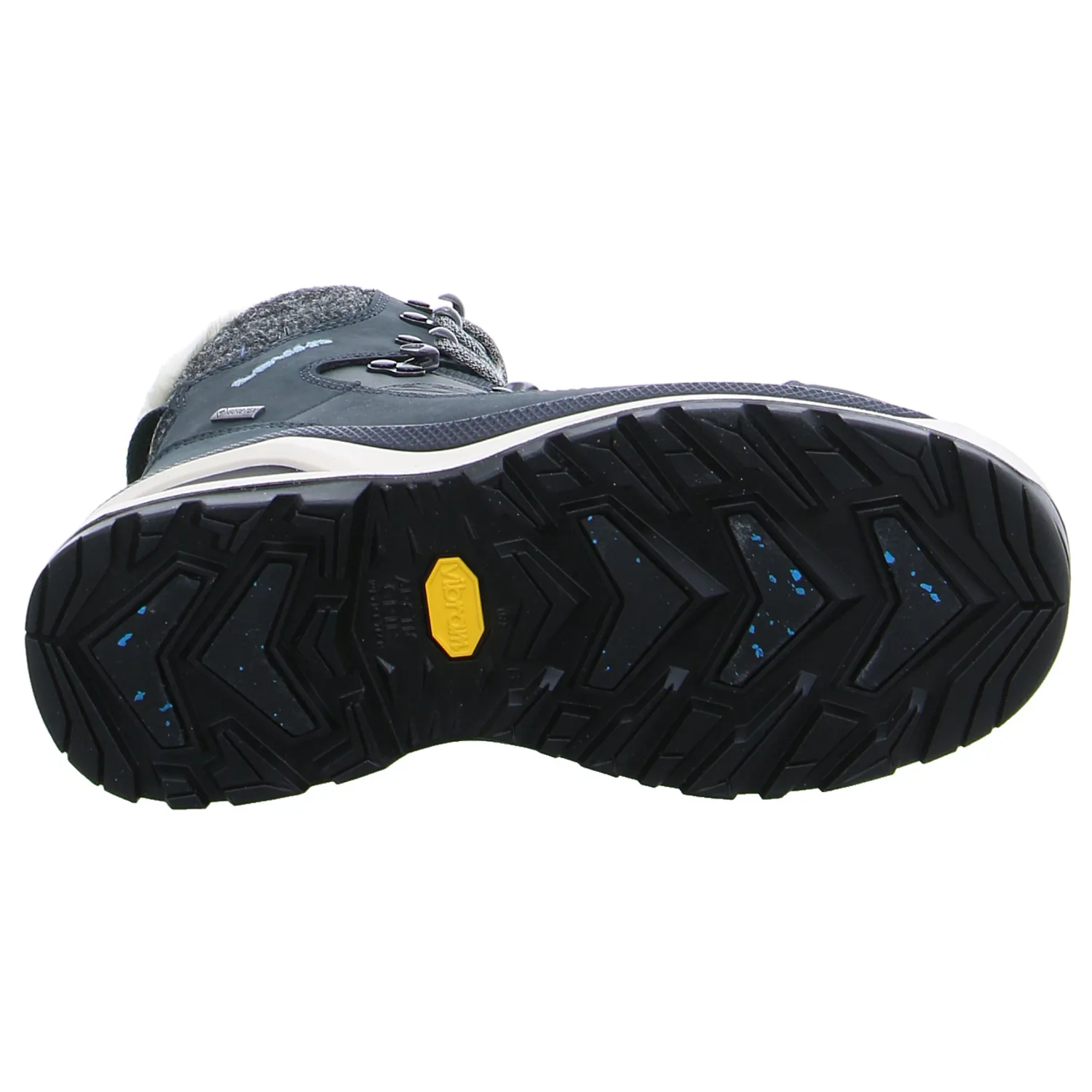 LOWA Snowboots Damen Blau Leder  mit Gore-Tex