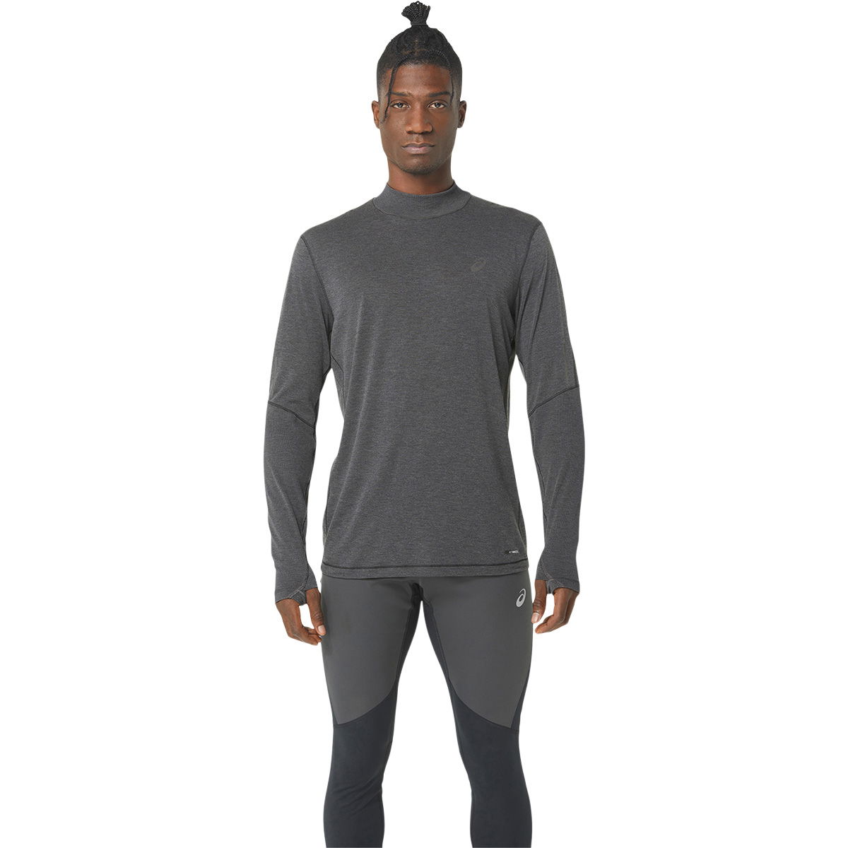 Asics Metarun Mock Neck Langærmet Løbe T-shirt Herre