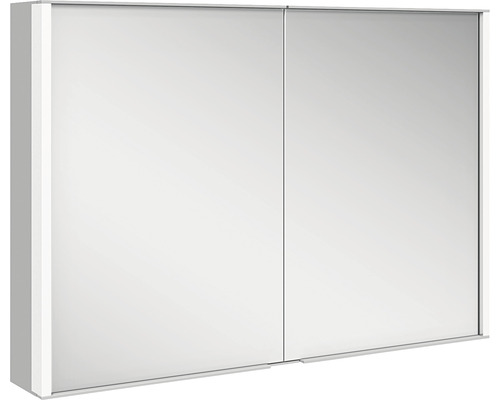 KEUCO Royal Match spiegelkast 100 x 16 x 70 cm aluminiumkleurig 2-deurs LED IP 20