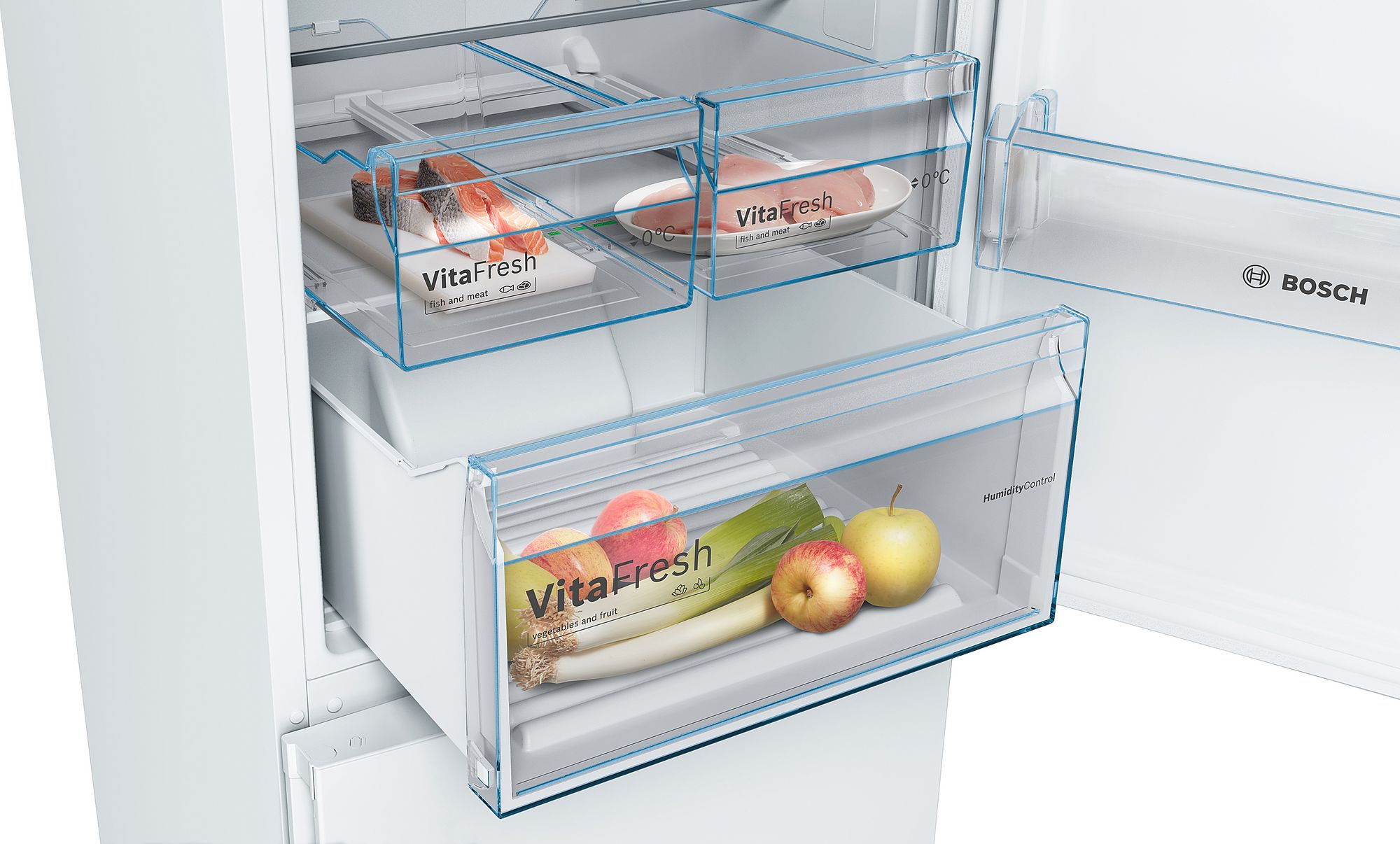 Refrigerador Combinado Independente Série 4 186 x 60 cm Branco KGN36VWEA