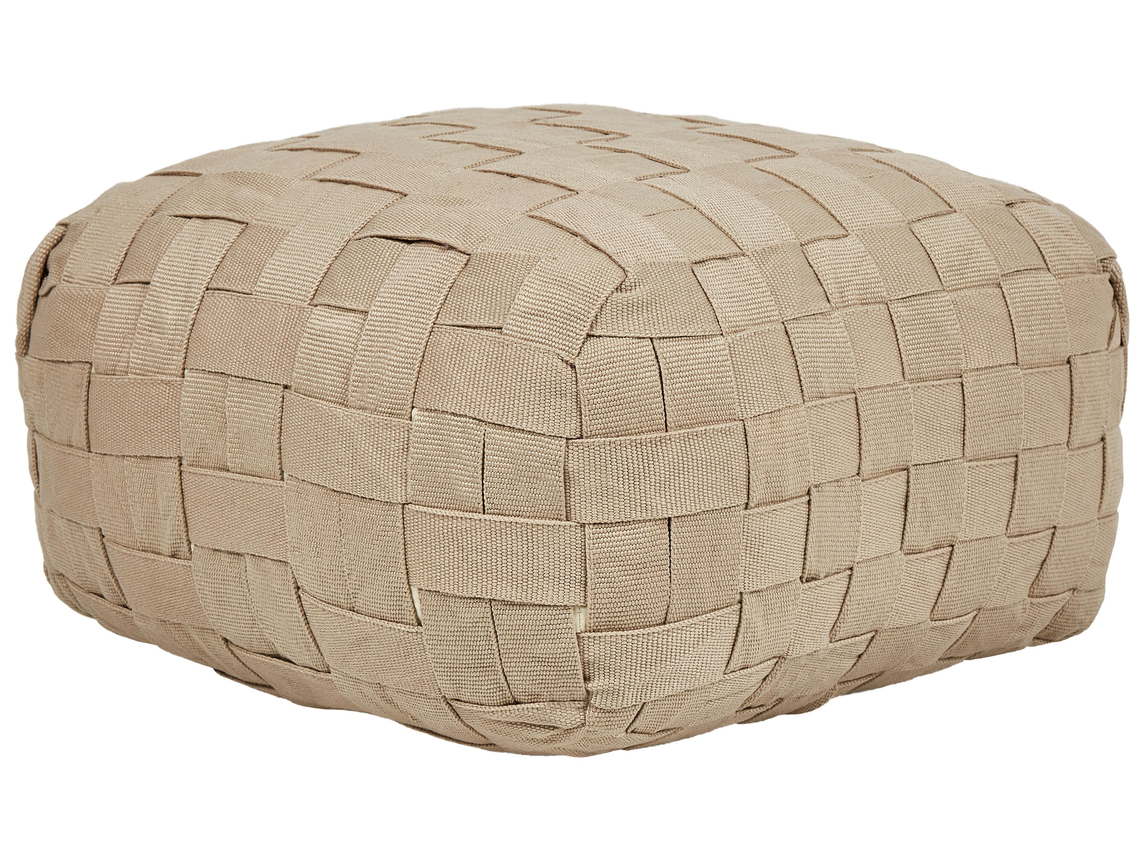 Poef BODLA Synthetisch materiaal Beige