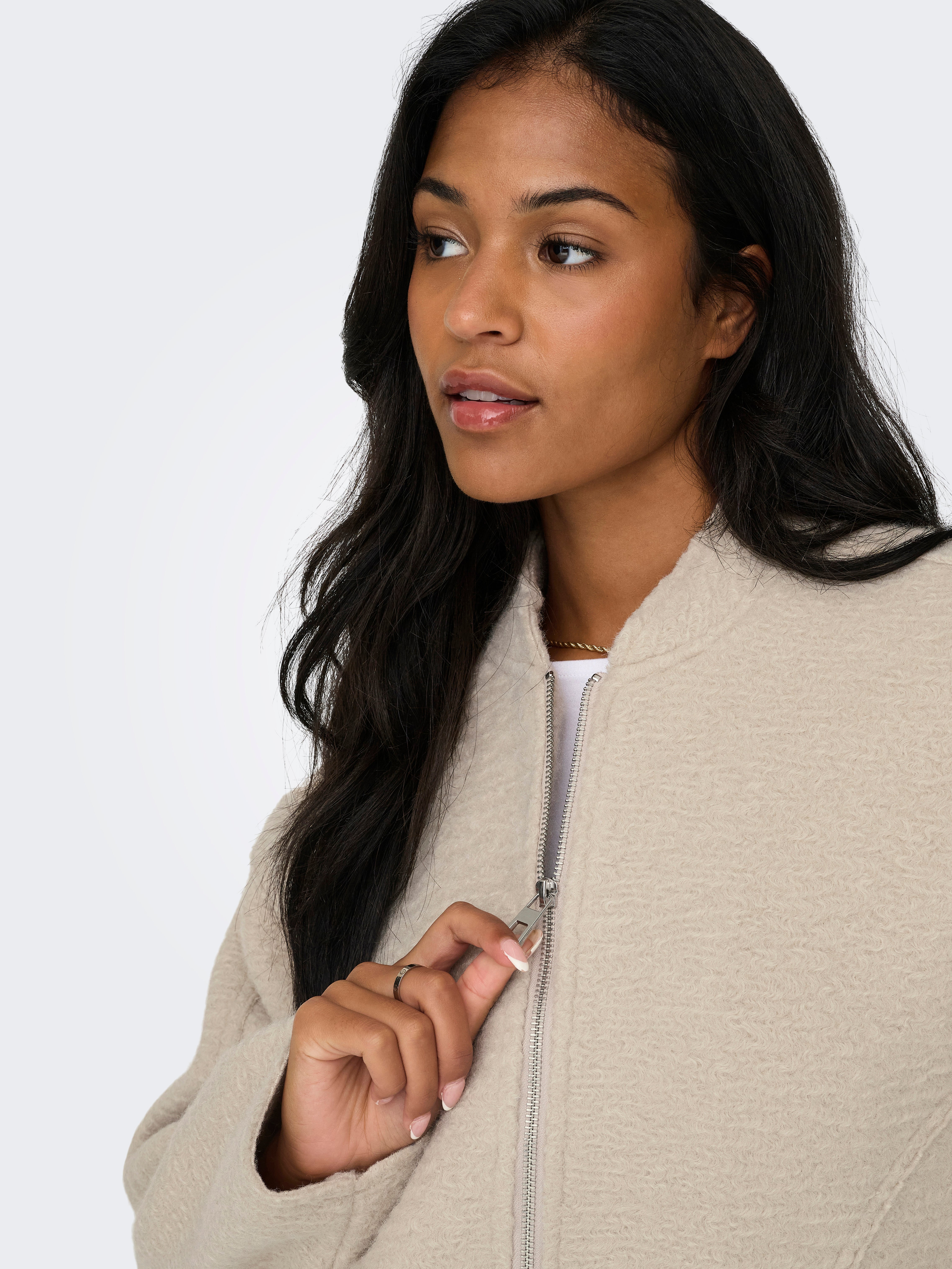 ONLSANNE Teddyfell Jacke Pumice Stone
