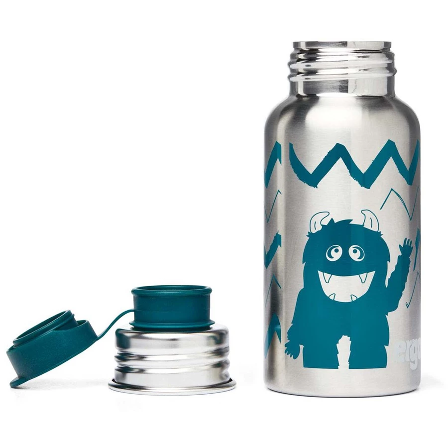 Ergobag Zubehör - Pura 500 ml Edelstahl Trinkflasche Monster