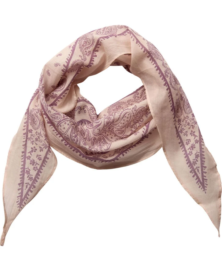 Neo Noir Kinessa Paisley Scarf Rose