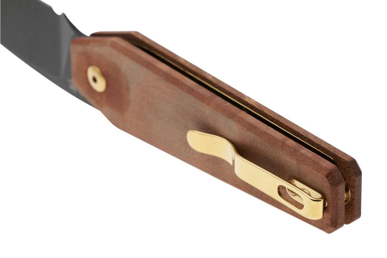 Kizer Tomb V3692A4, Black Nitro-V, Mkuruti Wood zakmes, Bradley Diaz design