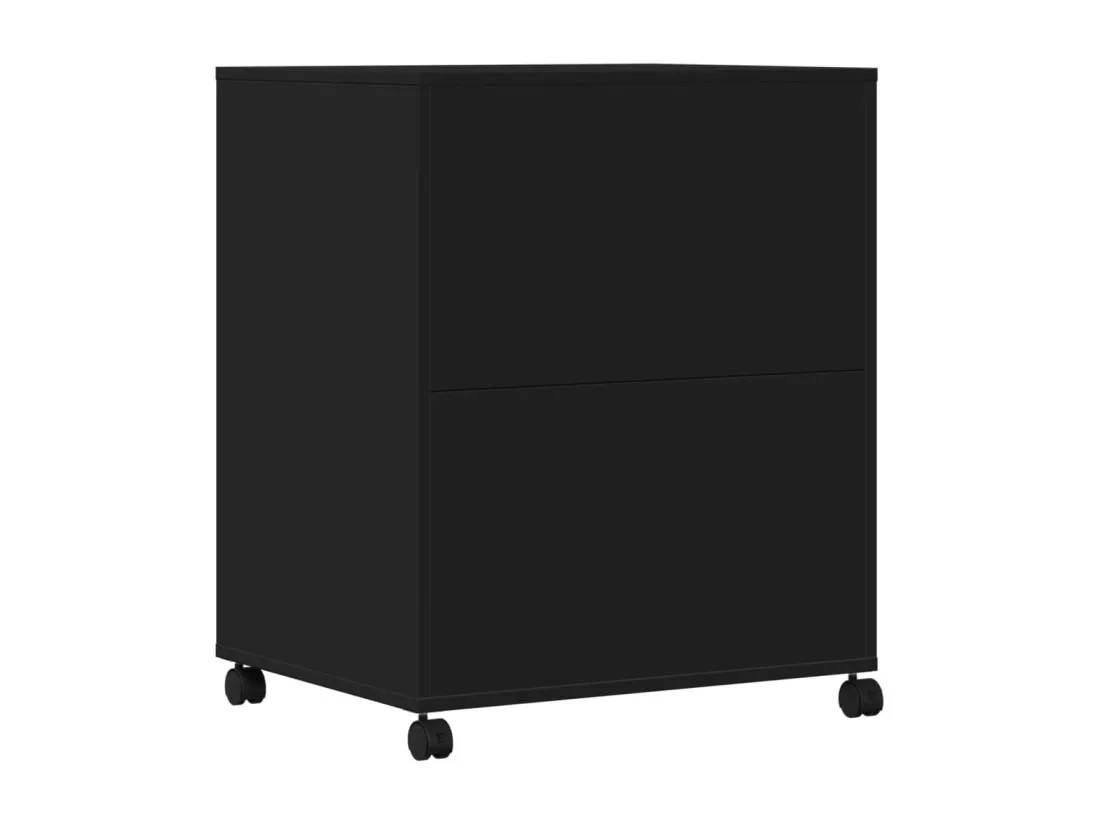 Support d'imprimante avec roulettes noir 60x48x74 cm