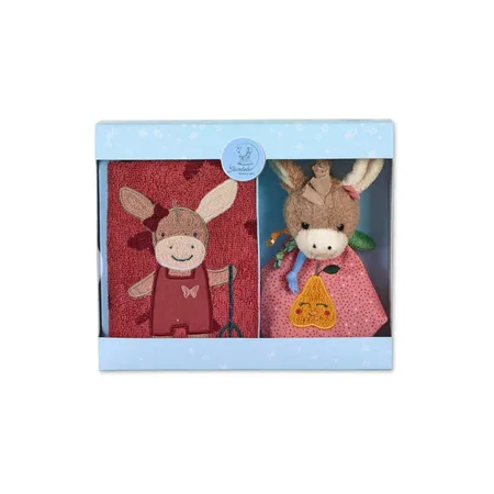 Sterntaler Baby Geschenk-Set Esel Emmily Rosenholz